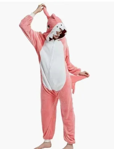 Grenouillère Requin — Combinaison Pyjama Polaire (Enfant & Adulte)