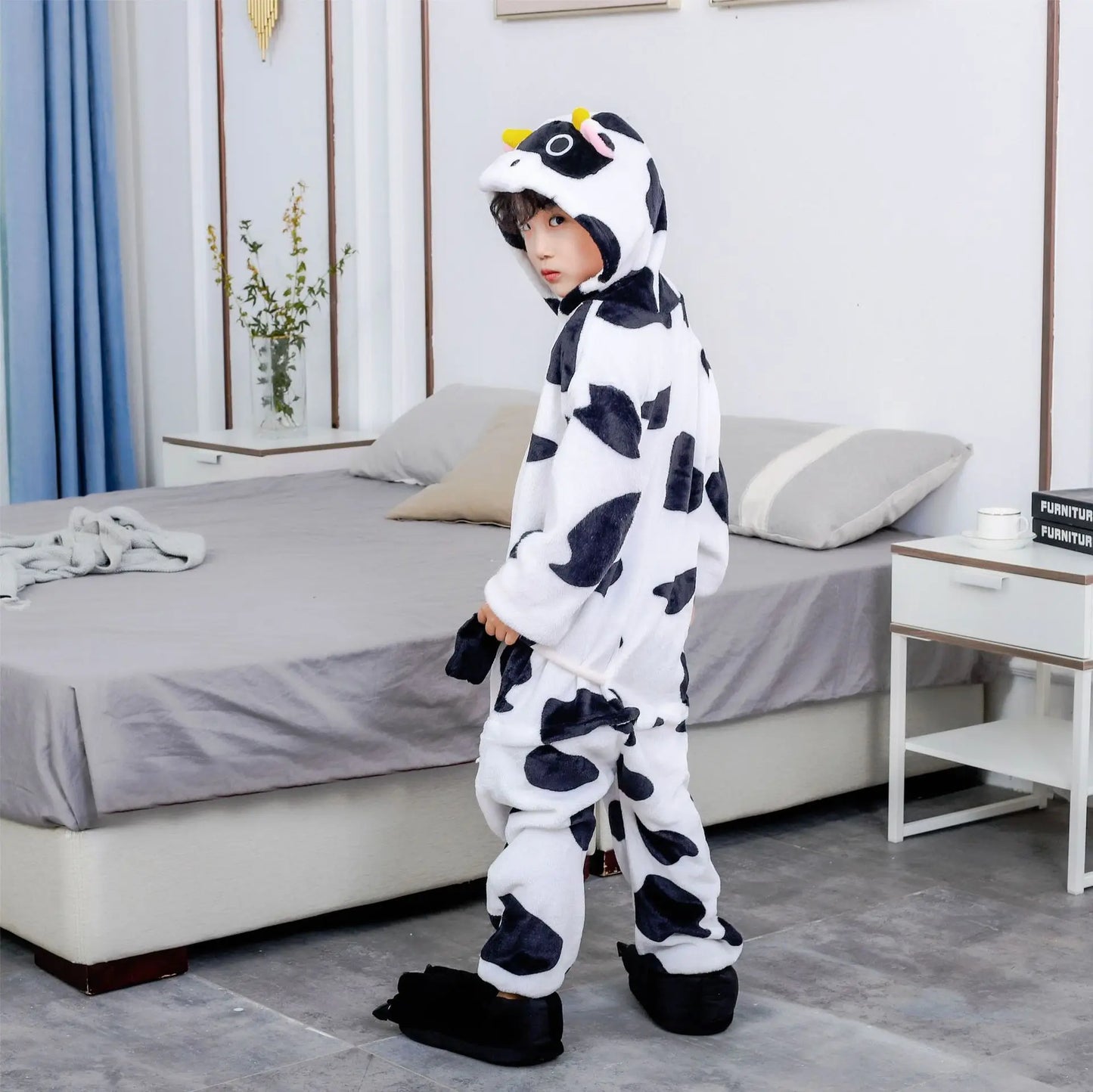 Grenouillère Vache — Combinaison Pyjama Parent et Enfant Assortie
