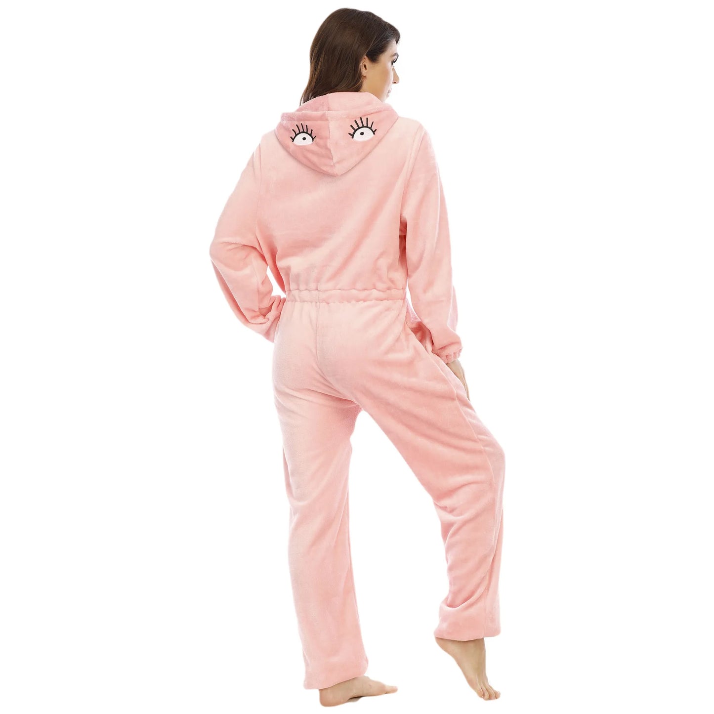 Grenouillère Femme Rose — Combinaison Pyjama Polaire Douce