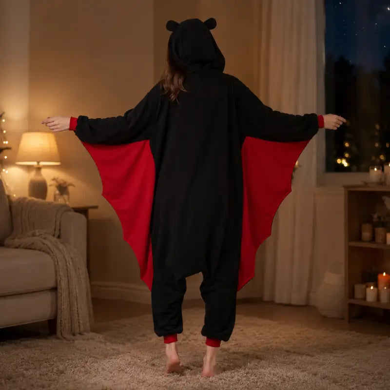 Kigurumi Chauve-Souris — Combinaison Pyjama Polaire à Ailes
