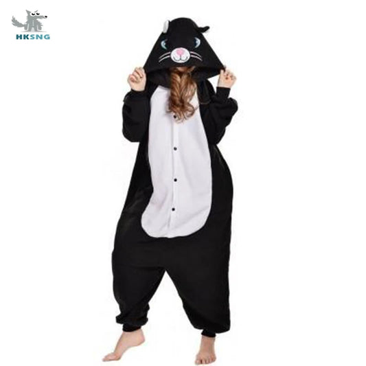 Kigurumi Chat — Combinaison Pyjama Polaire Adulte