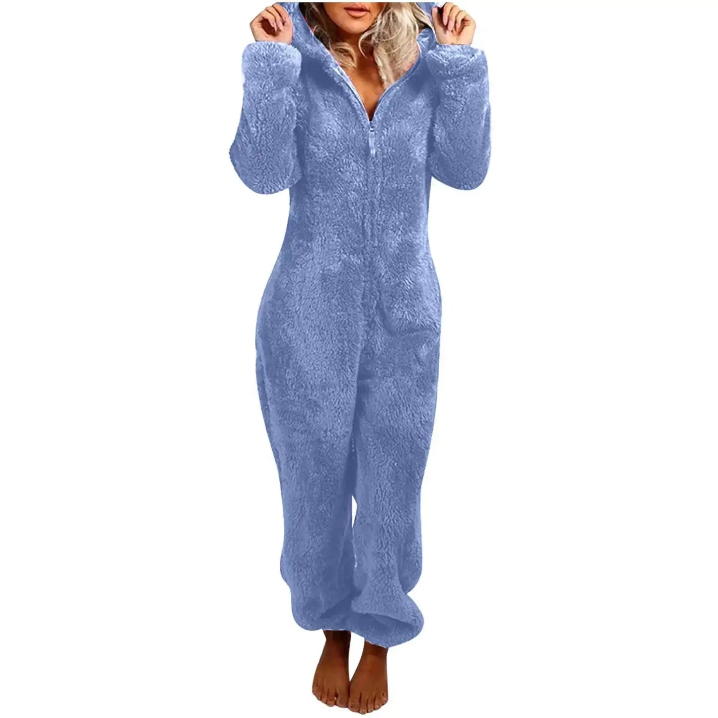 Grenouillère Femme Polaire Bleue