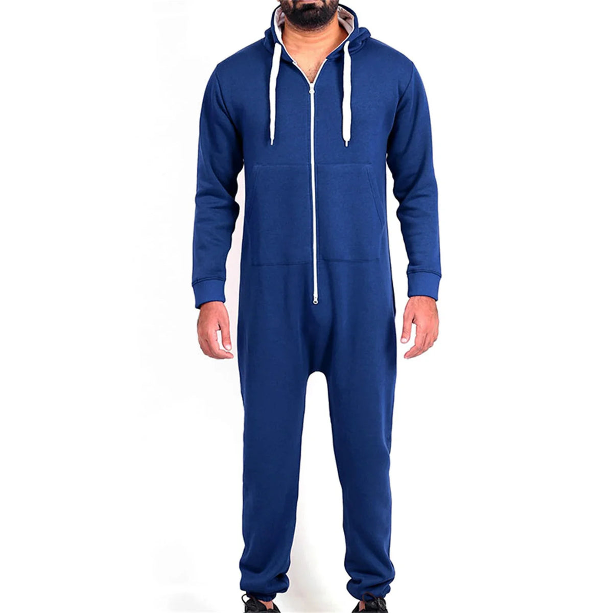 Capuche souple combinaison pyjama homme vue de profil