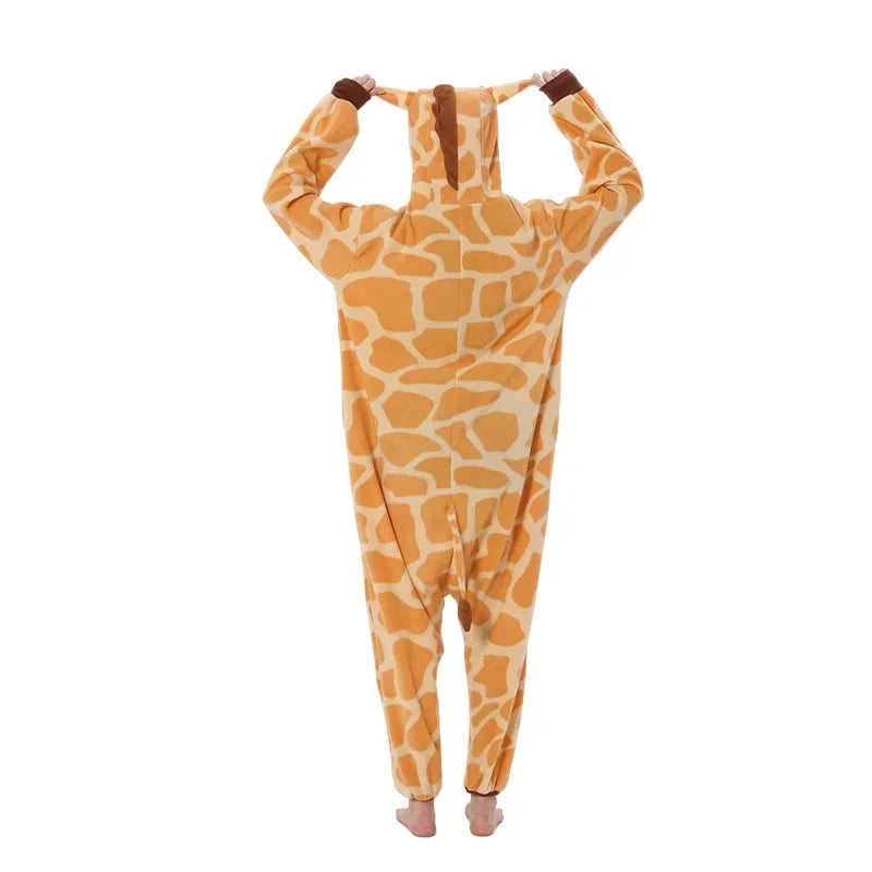 Grenouillère Girafe Adulte — Combinaison Pyjama Polaire