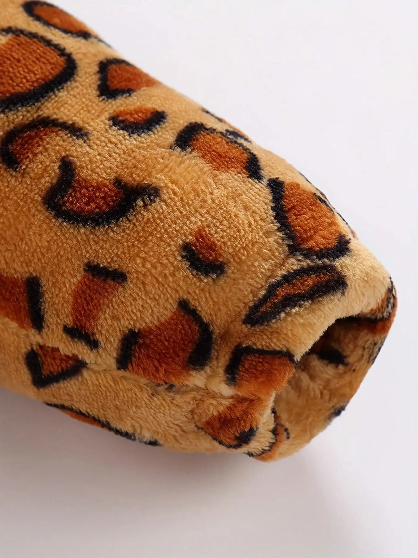 Grenouillère Léopard Bébé — Combinaison Pyjama Polaire à Capuche