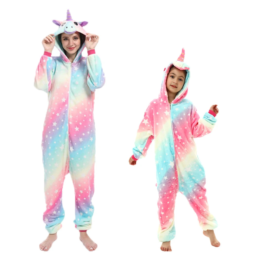 Grenouillère licorne femme dégradé rose bleu lilas queue arc-en-ciel vue de dos