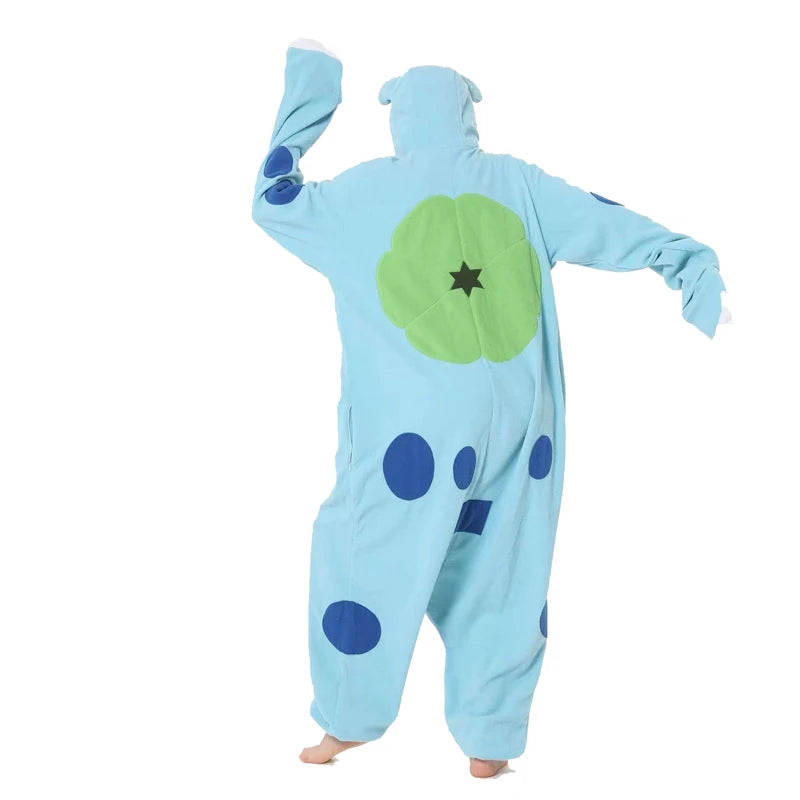 Kigurumi Bulbizarre — Combinaison Pyjama Polaire Bleue Adulte