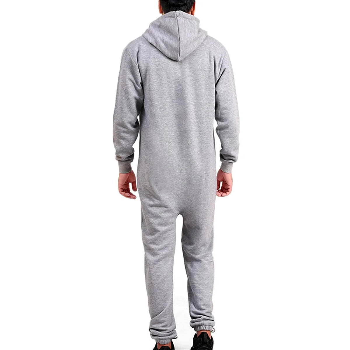 Détail fermeture éclair centrale combinaison pyjama homme