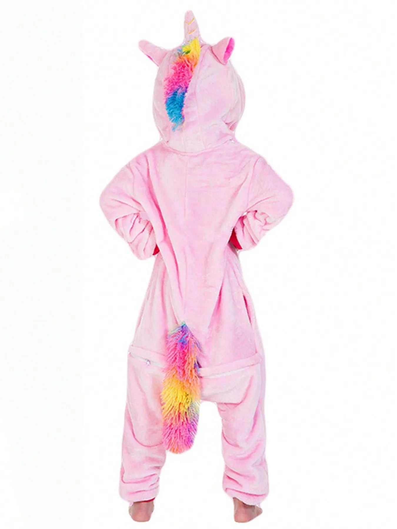 Kigurumi Licorne Enfant — Combinaison Pyjama Polaire Rose