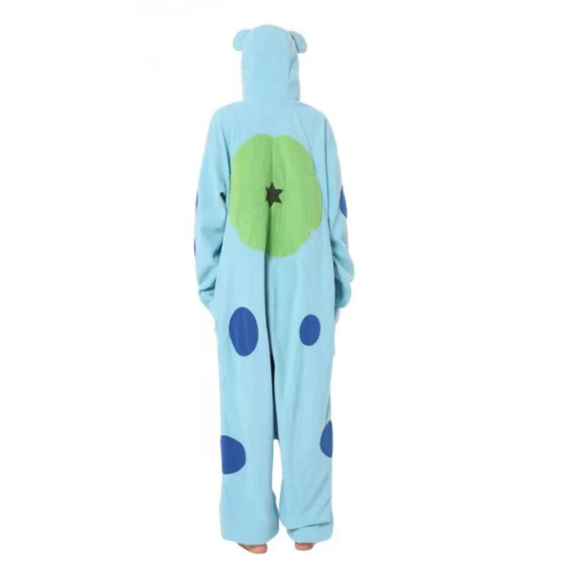 Kigurumi Bulbizarre — Combinaison Pyjama Polaire Bleue Adulte