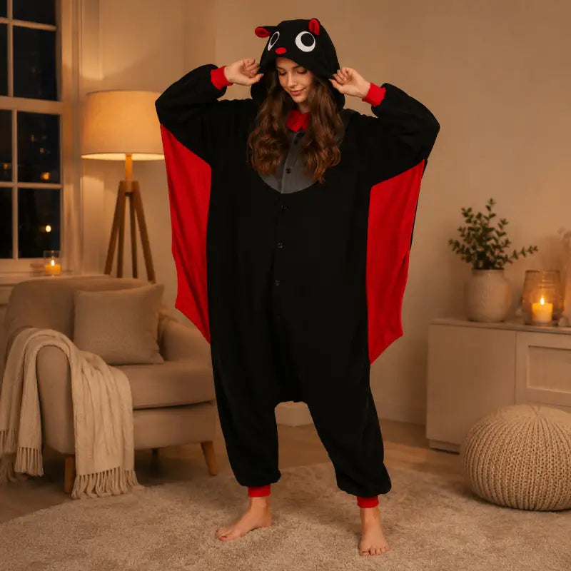 Kigurumi Chauve-Souris — Combinaison Pyjama Polaire à Ailes