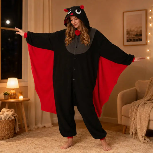 Kigurumi Chauve-Souris — Combinaison Pyjama Polaire à Ailes